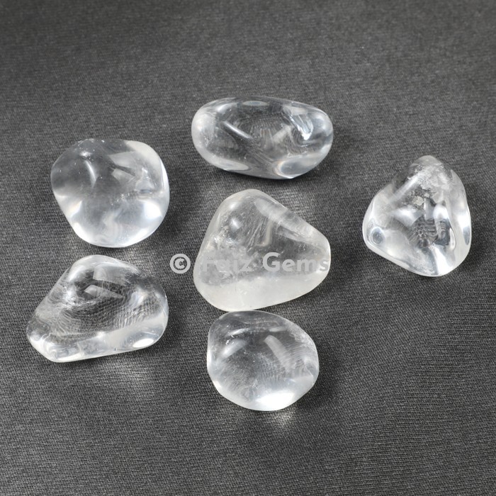 Crystal Quartz Natural Tumbled Stones