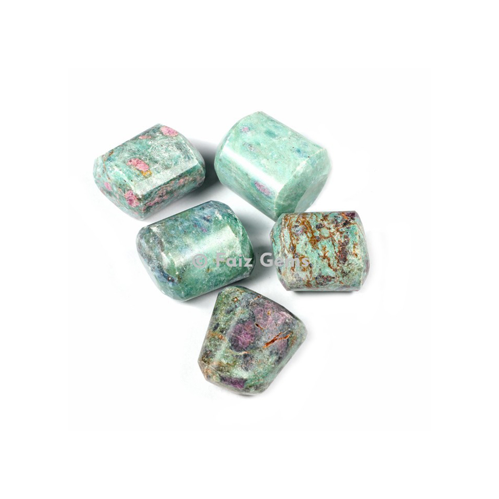 Ruby Zoisite Tumbled Stones