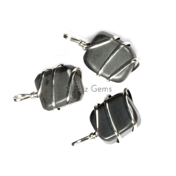Hematite Tumble Pendants