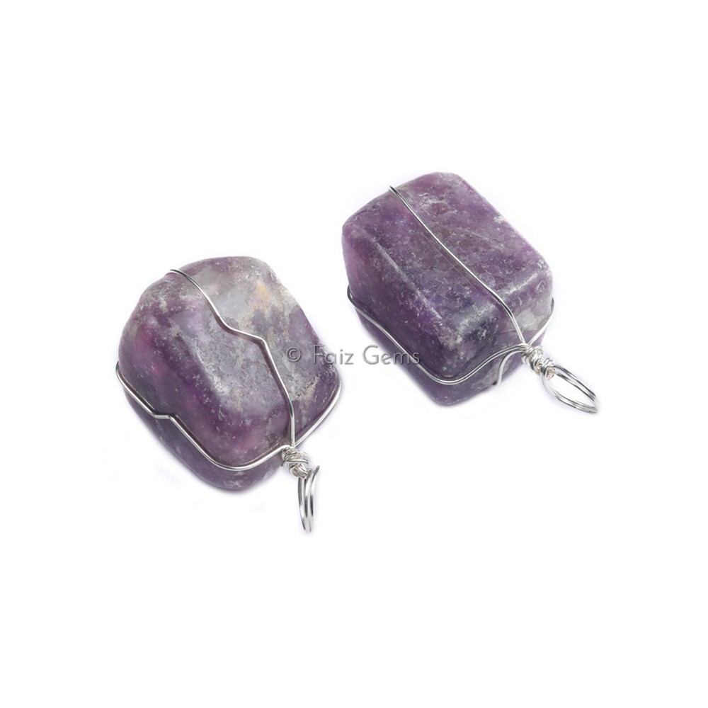 Amethyst Wire Wrap Pendants