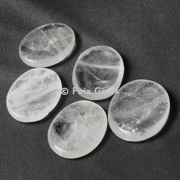 Crystal Quartz Worry Stone