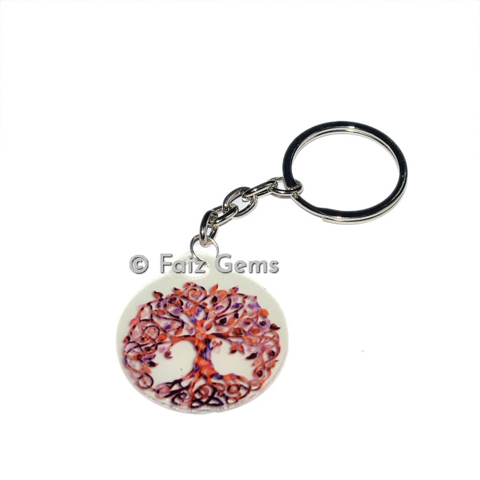Tree of Life Acrylic Keyring