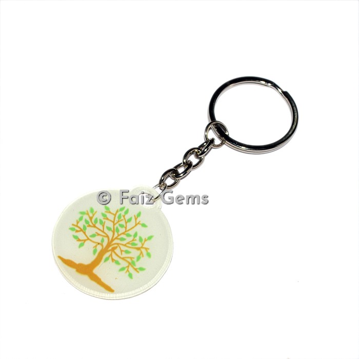 Energy Tree of life Acrylic Keyring