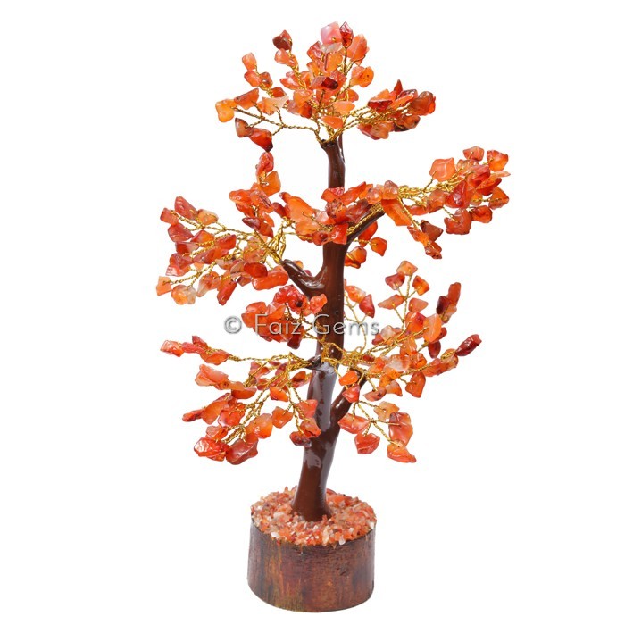 Carnelian Mseal Golden Wire Tree