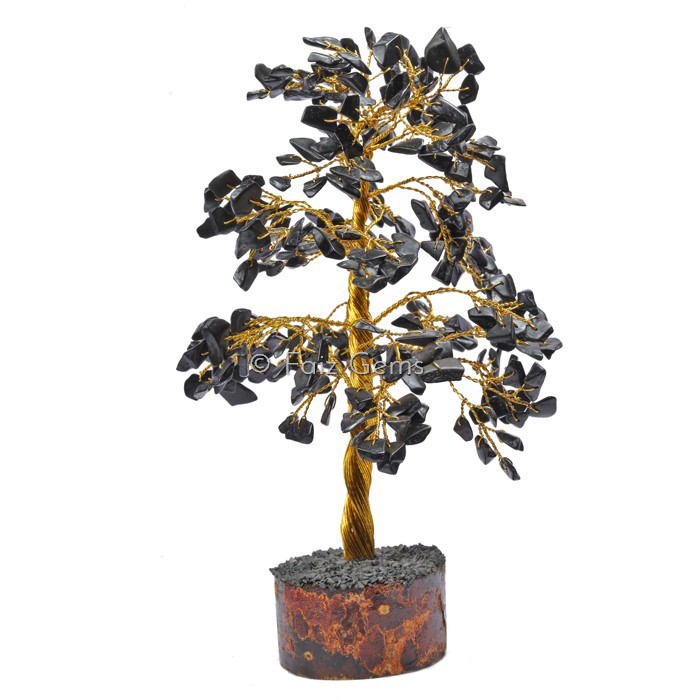 Black Jasper  golden wire tree