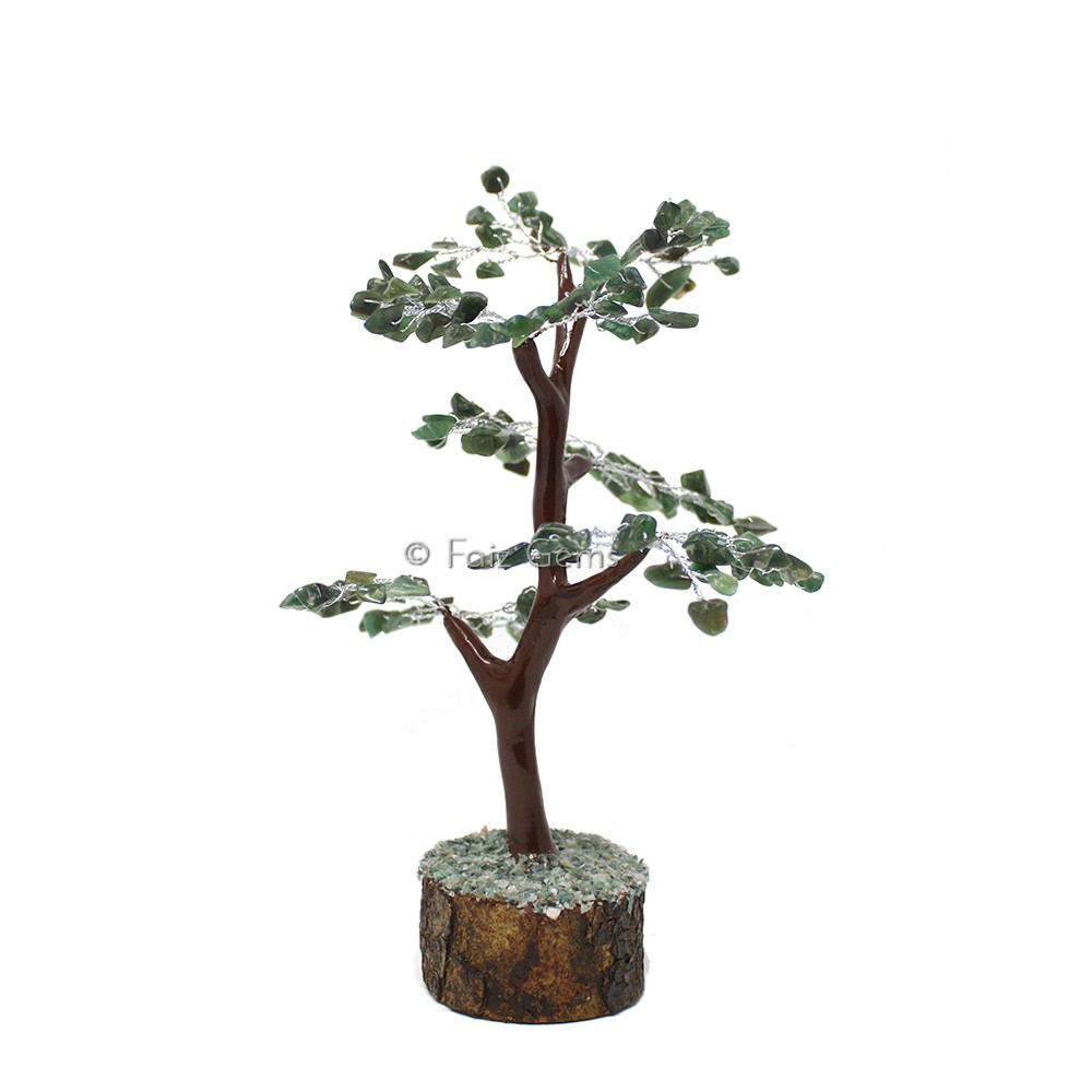 Dark Green Aventurine Mseal Wire Tree(150 Chips)