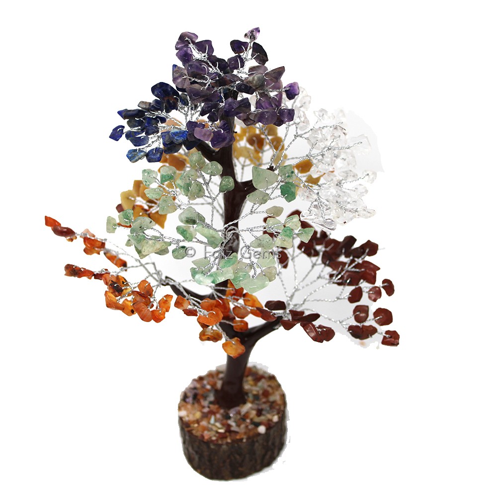 Seven Chakra Mseal Wire Tree(300 Chips)