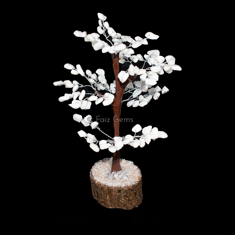 White Agate Mseal Wire Tree(150 Chips)