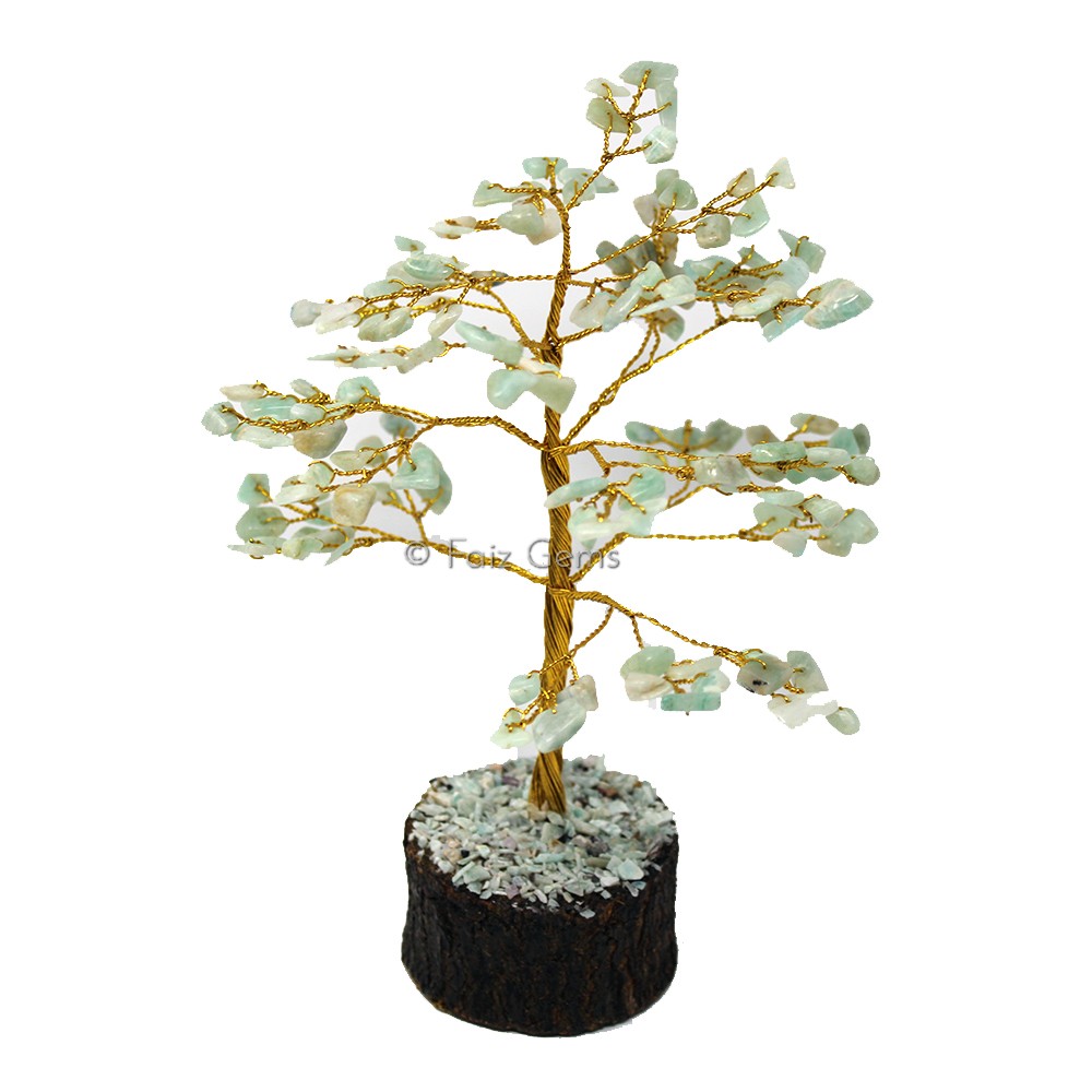 Amazonite Golden Wire Tree(150 Chips)