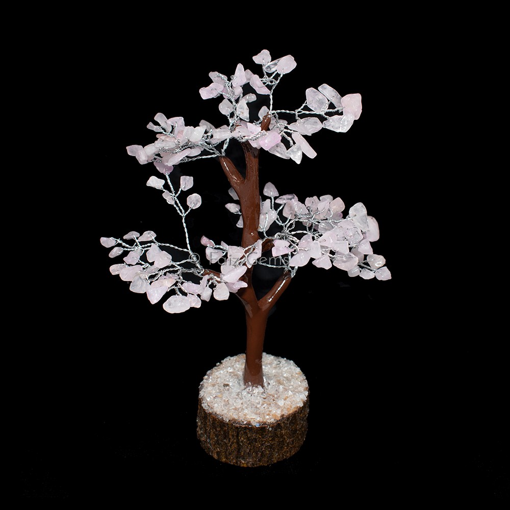 Rose Quartz Mseal Wire Tree(150 Chips)