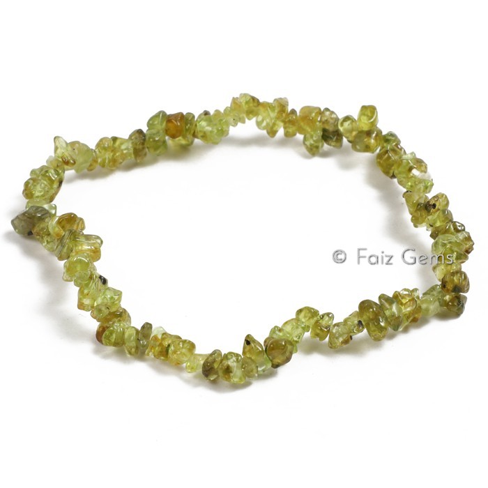 Peridot Chips Gemstone Bracelets