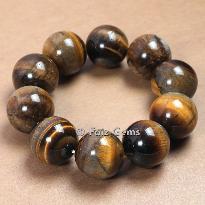 Tiger Eye Big Beads Bracelets