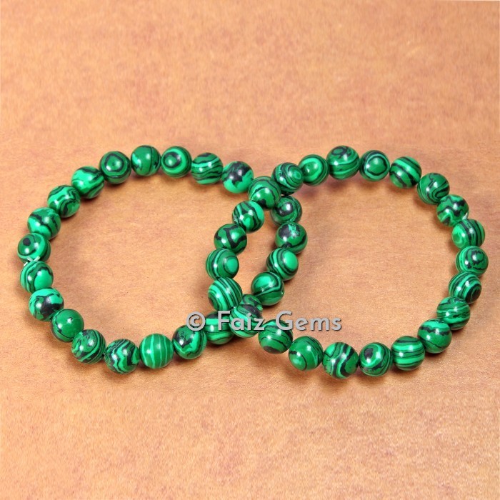 Synthetic Malachite Bracelets