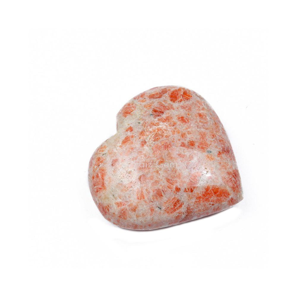 Sunstone Gemstone Heart
