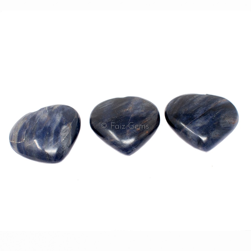 Blue Aventurine Hearts