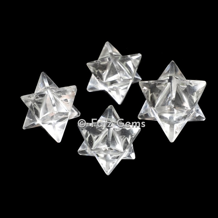 Clear Quartz Merkaba Star