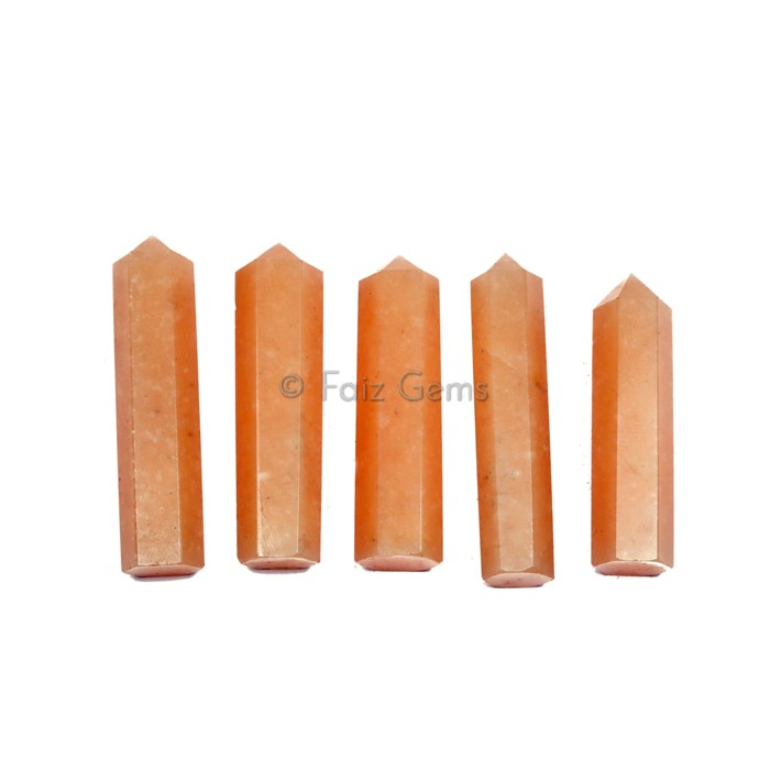Light Peach Aventurine Point