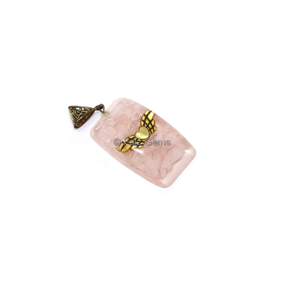 Rose Quartz Orgone Pendant