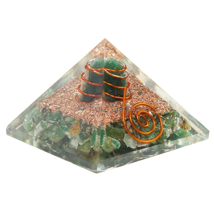Green Aventurine Orgonite Pyramid
