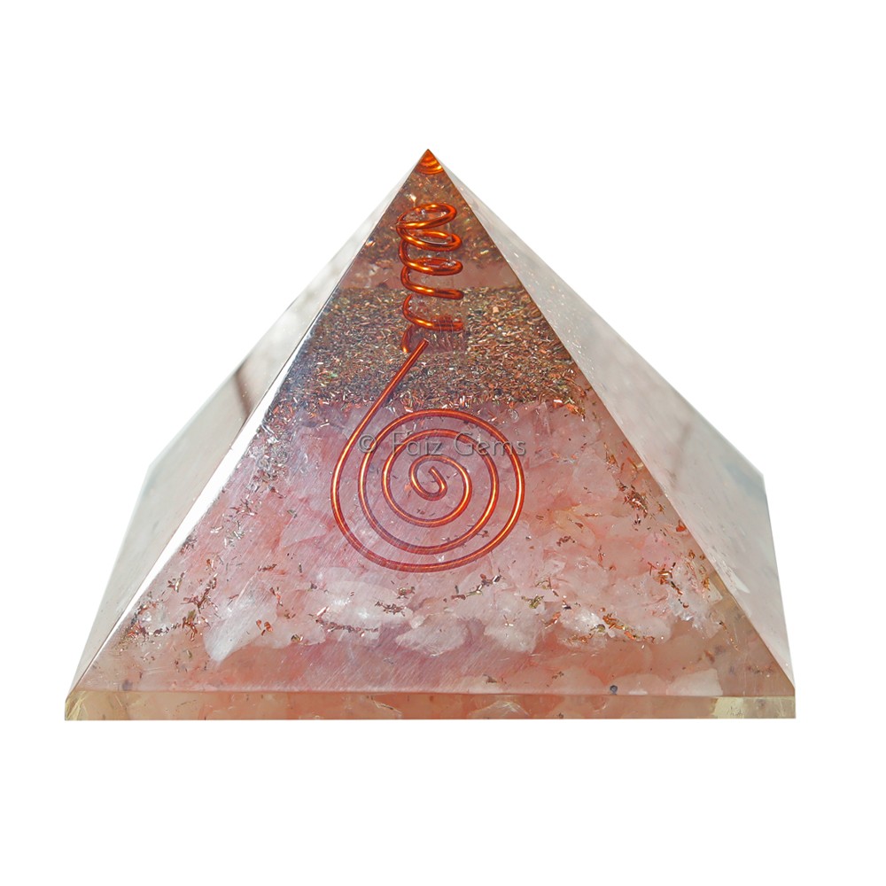 Rose Quartz Orgone Pyramids