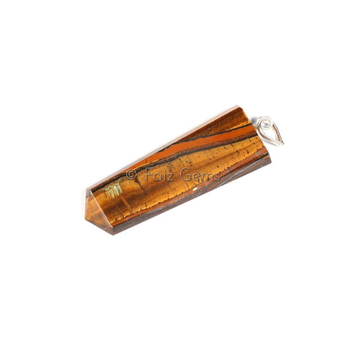 Tiger Eye Flat Pencil Pendants