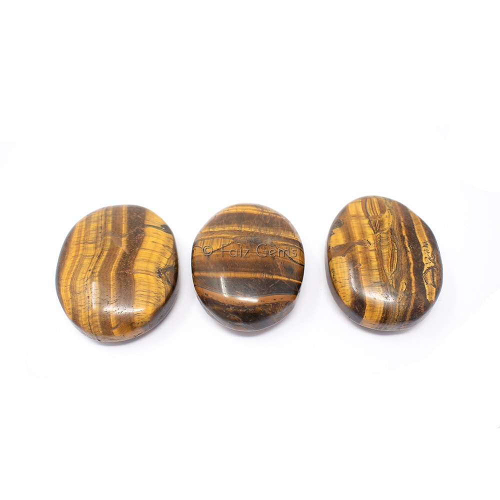 Tiger Eye Palm Stones