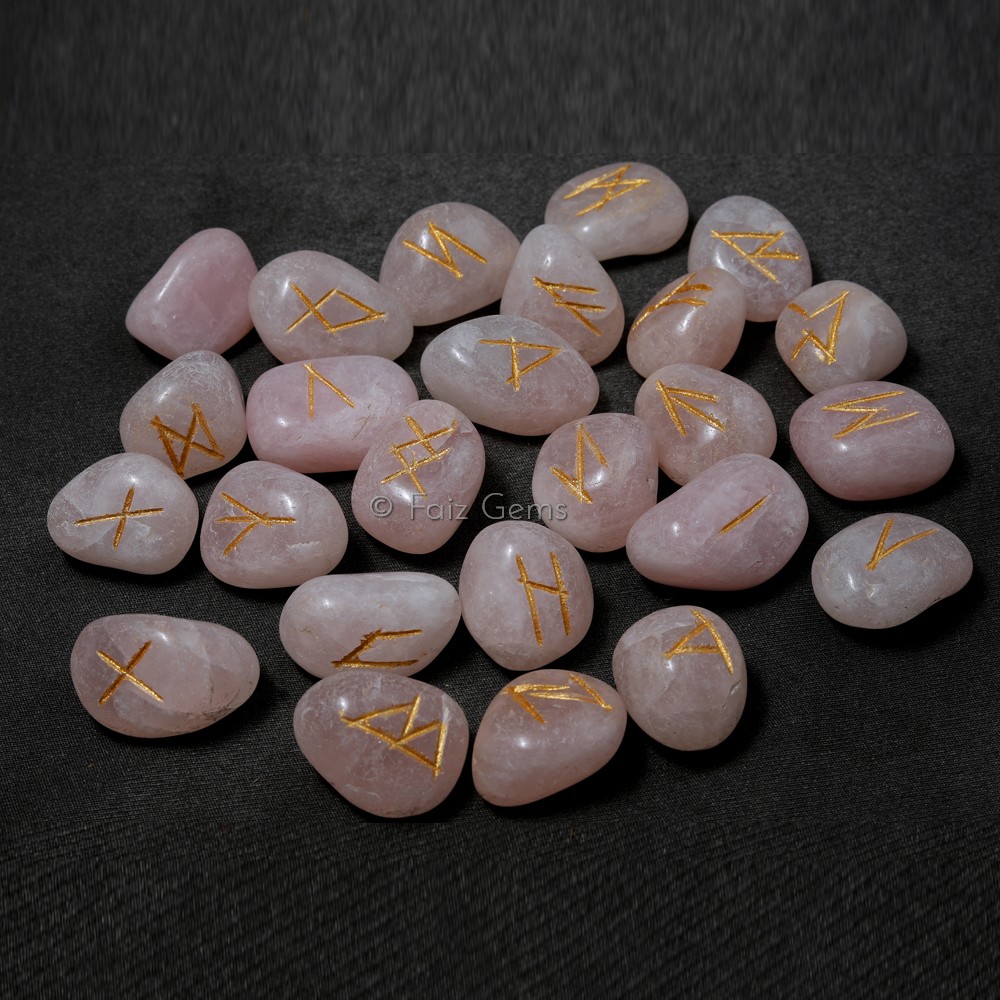 Rose Quartz Rune Set